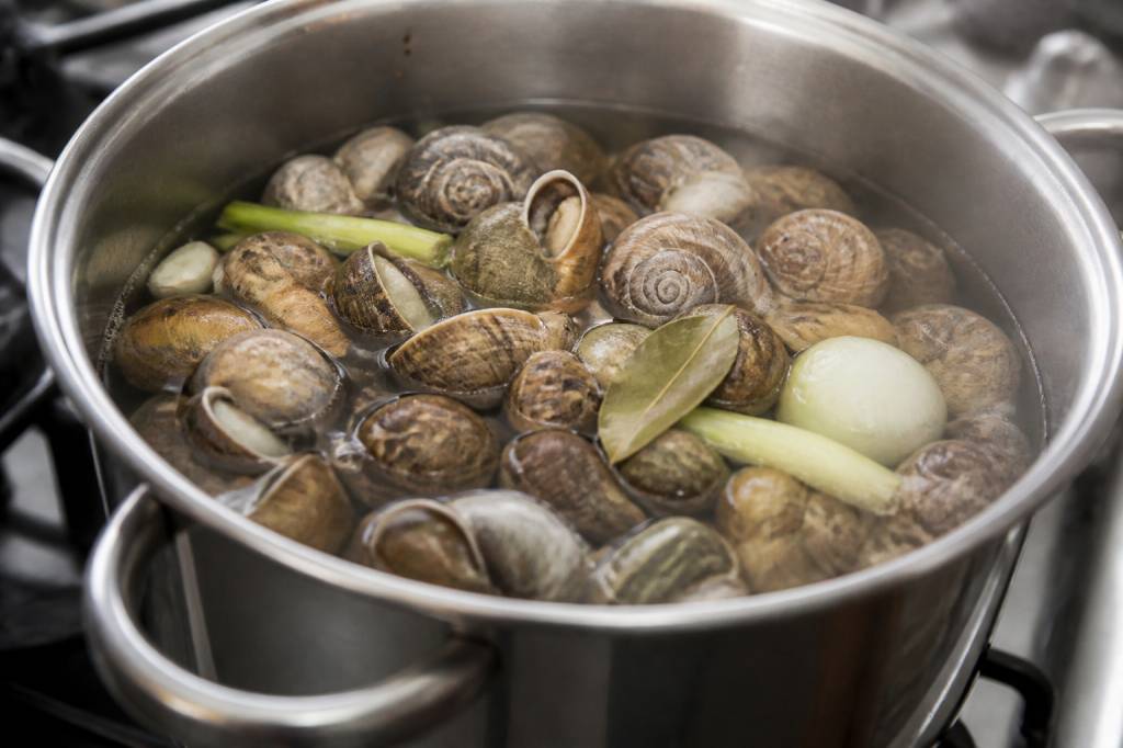 Combien de temps cuire les escargots au court bouillon ?